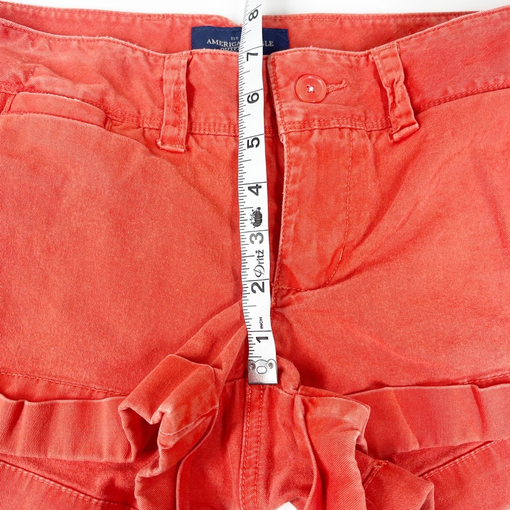 American Eagle Womens Orange Chino Shorts Size 8 - Picture 11 of 12